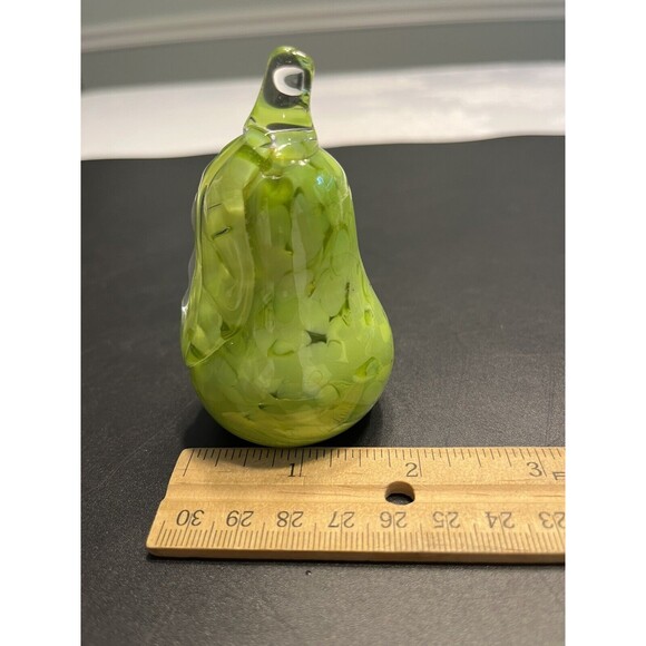 St Clair Art Glass Pear Shaped Paperweight Figurine - Picture 9 of 10